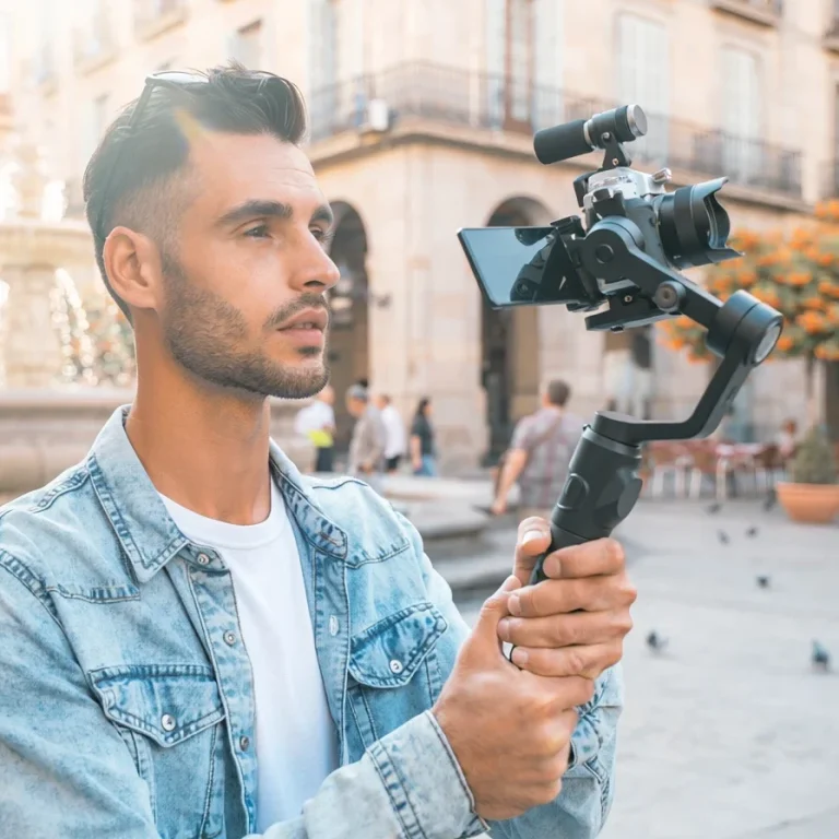 joven grabando video